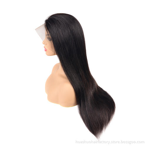 Thick Long Natural Wave Virgin Human Hair 13*6 Lace Front Wigs for Women